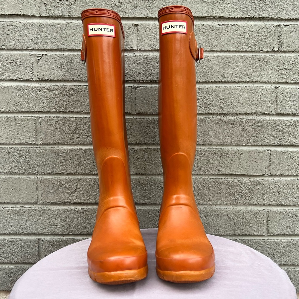 Hunter Wellington Boots - original tall boot - women’s size 5